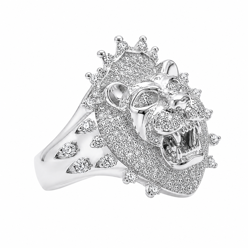 Diamond Lion Ring