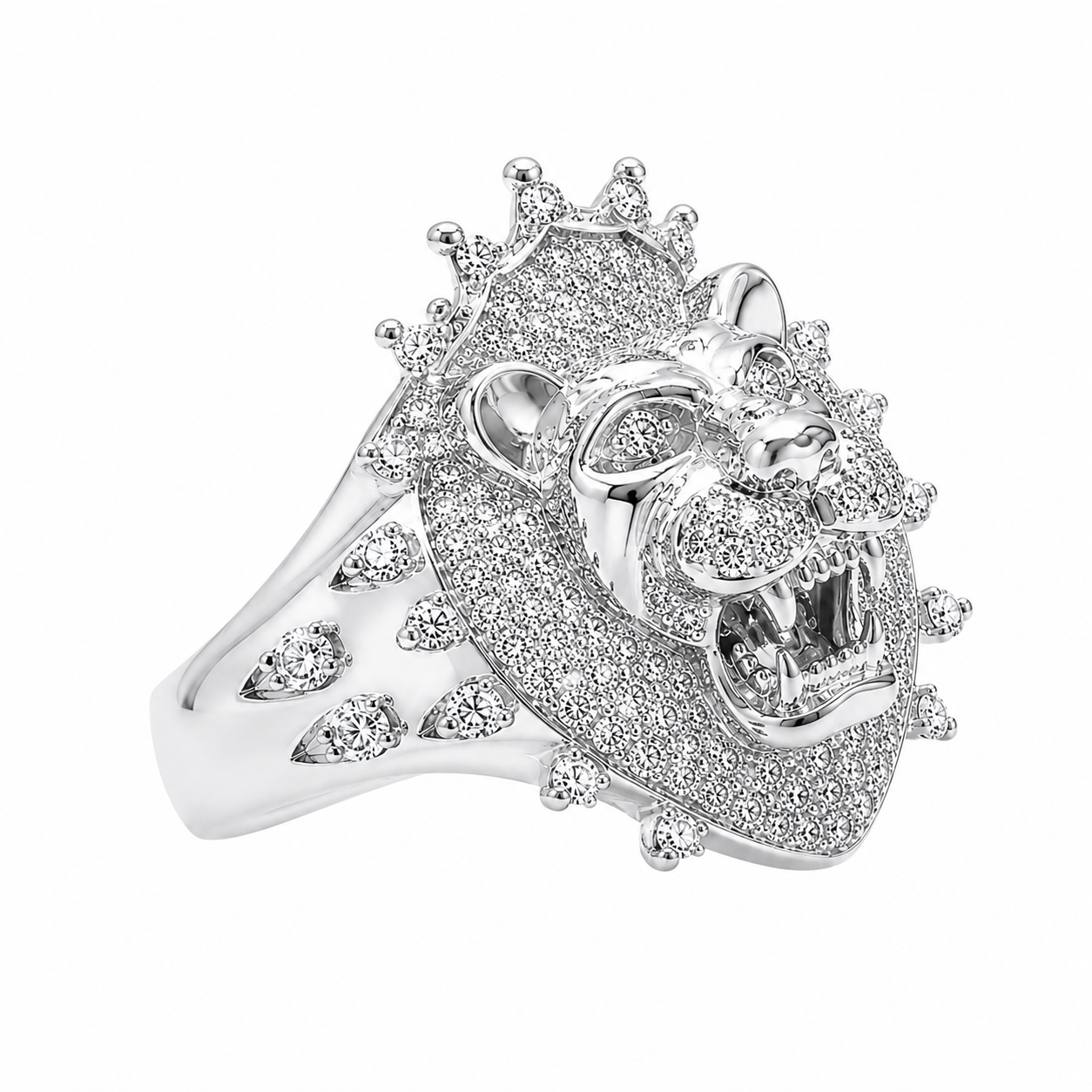 Diamond Lion Ring