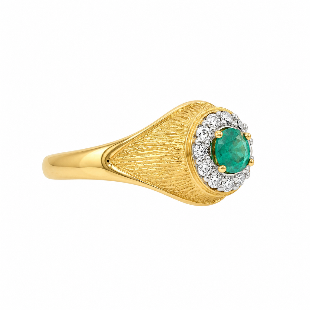 Vintage Emerald & Diamond Ring