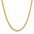 14K Semi- Hollow Franco Chain Necklace 4 mm