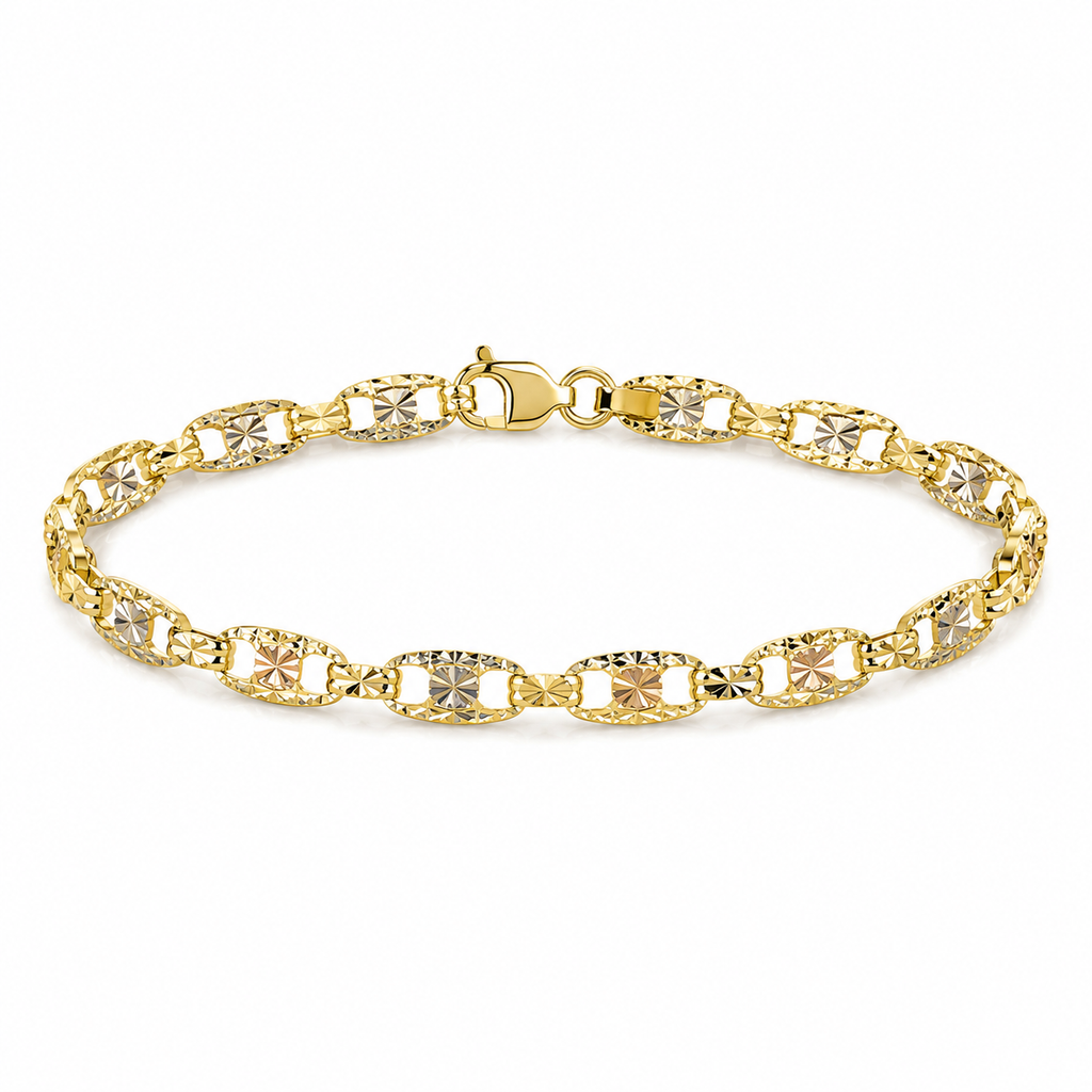 14K Gold Valentino Link Bracelet