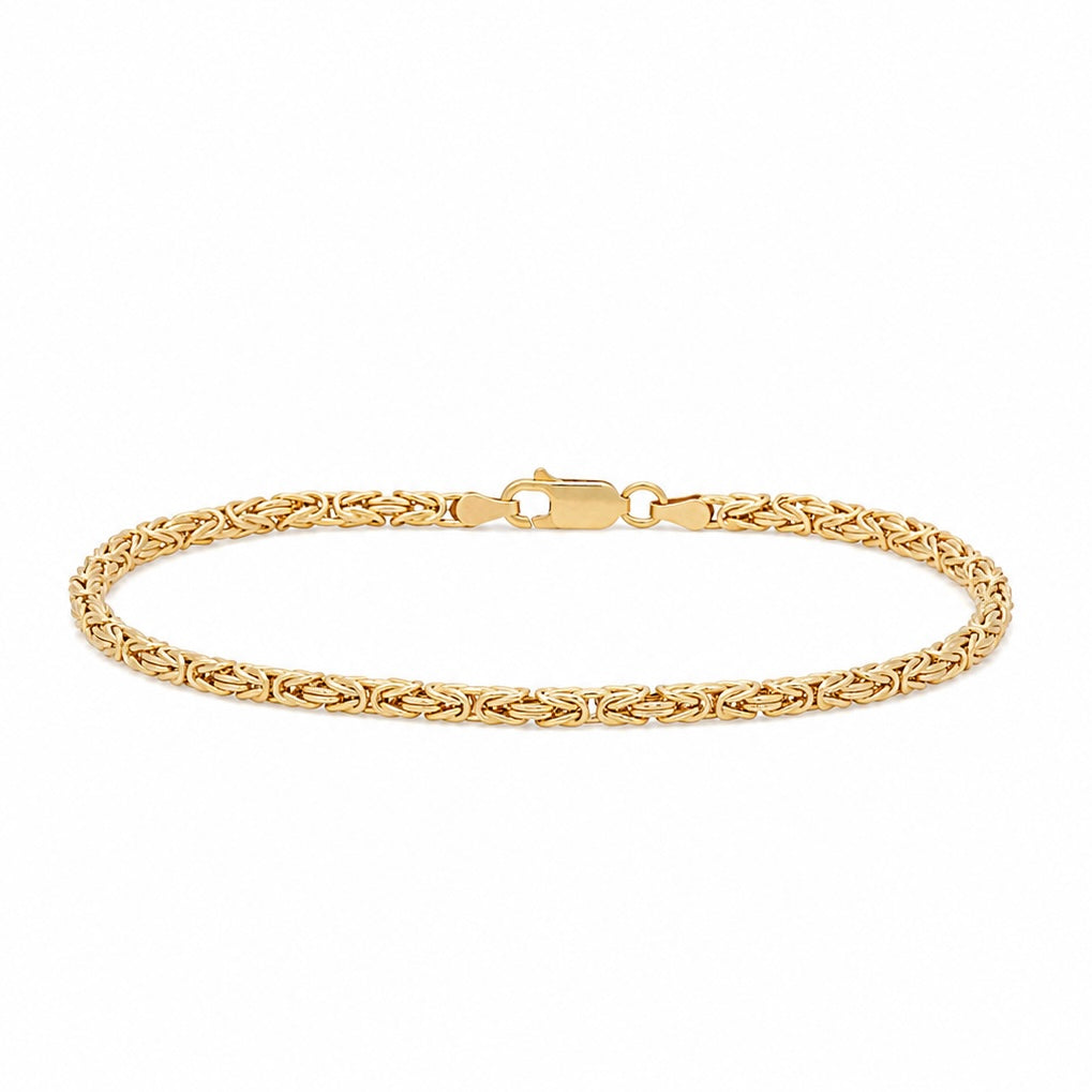 14K Gold Byzantine Bracelet