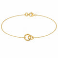 Diamond Interlocking Circle Bracelet