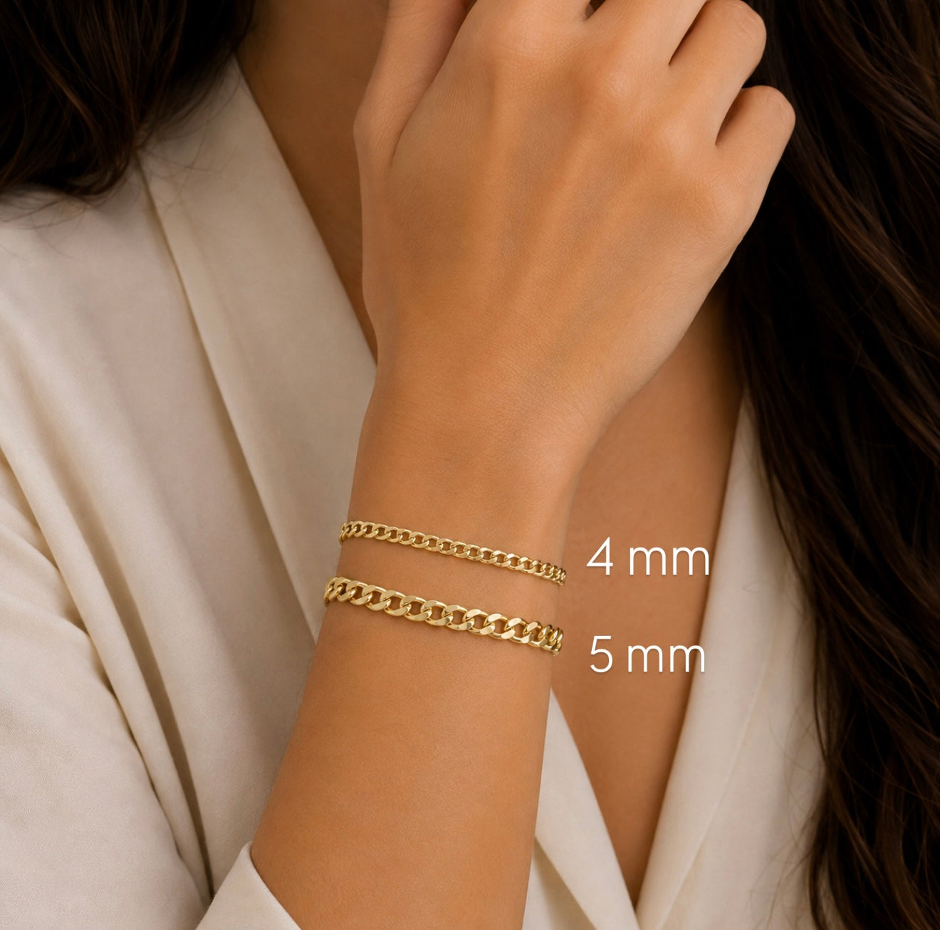 14K Gold Curb Link Bracelet