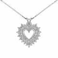 Diamond Heart Pendant Necklace