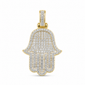 Diamond Hamsa Pendant