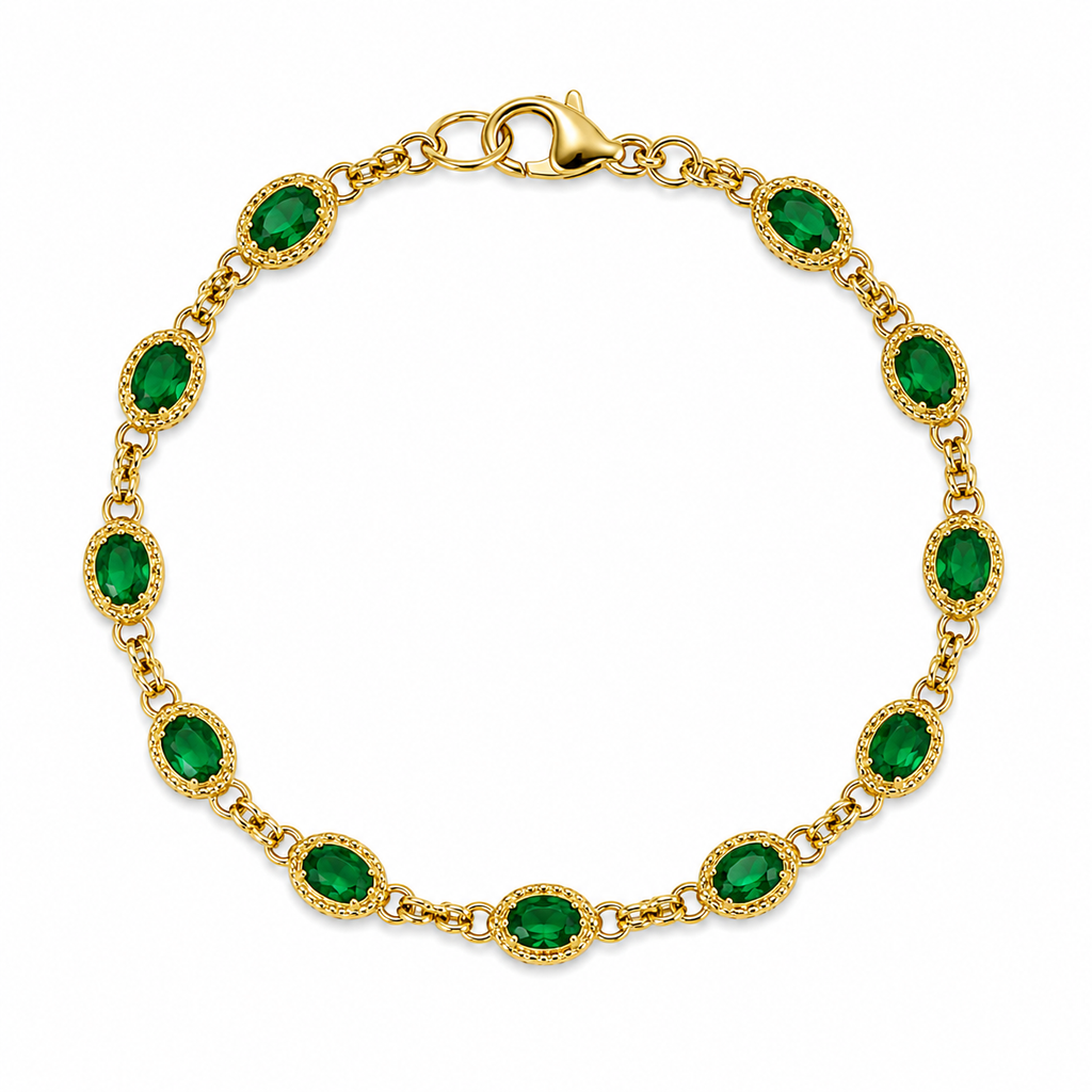 Emerald Link Bracelet