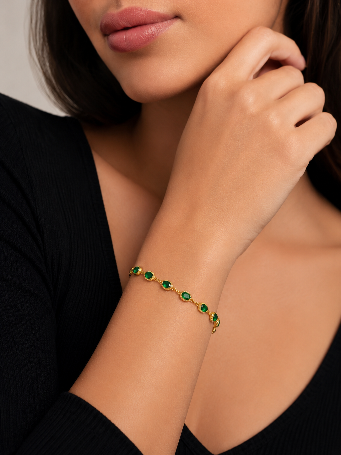 Emerald Link Bracelet