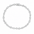 Mixed Cut Diamond Tennis Bracelet