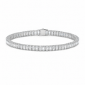 Emerald Cut Diamond Tennis Bracelet