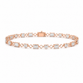 Mixed-Cut Diamond Bracelet