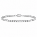 Emerald Cut Diamond Tennis Bracelet