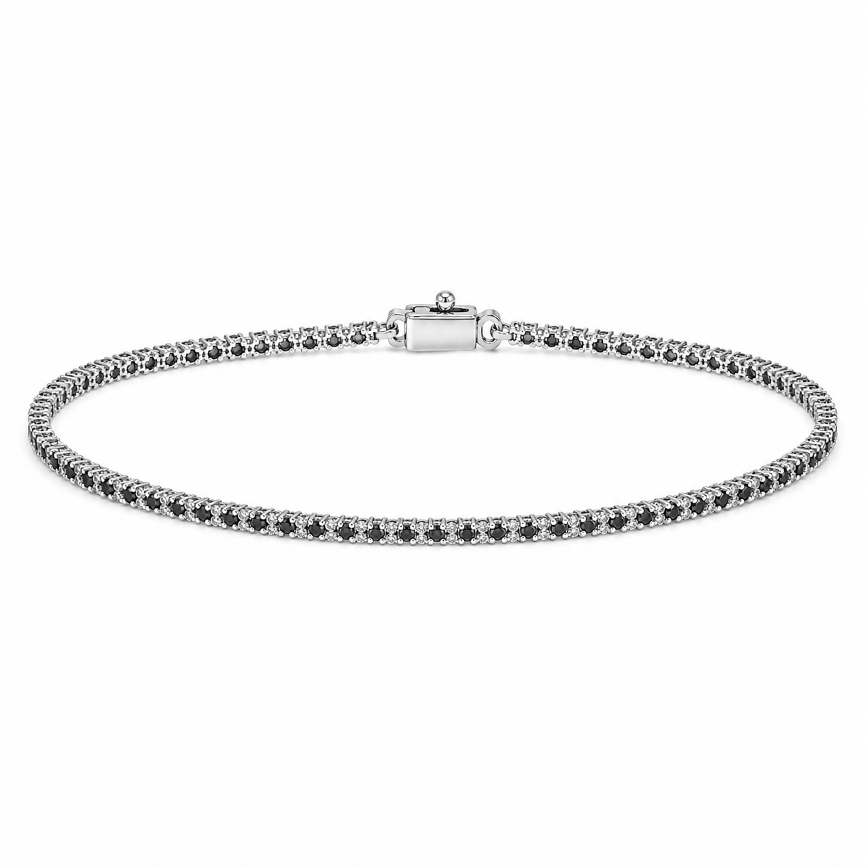 Black Diamond Tennis Bracelet