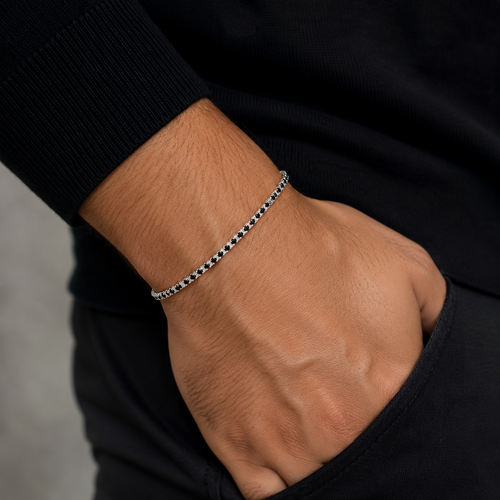 Black Diamond Tennis Bracelet