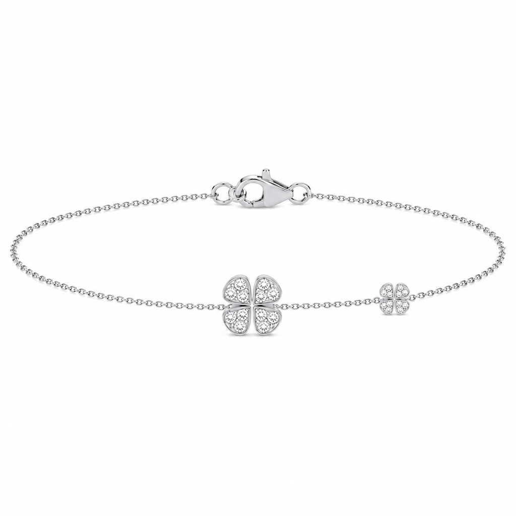 Diamond Clover Bracelet