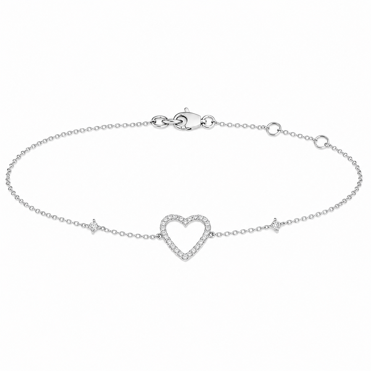 Diamond Heart Bracelet