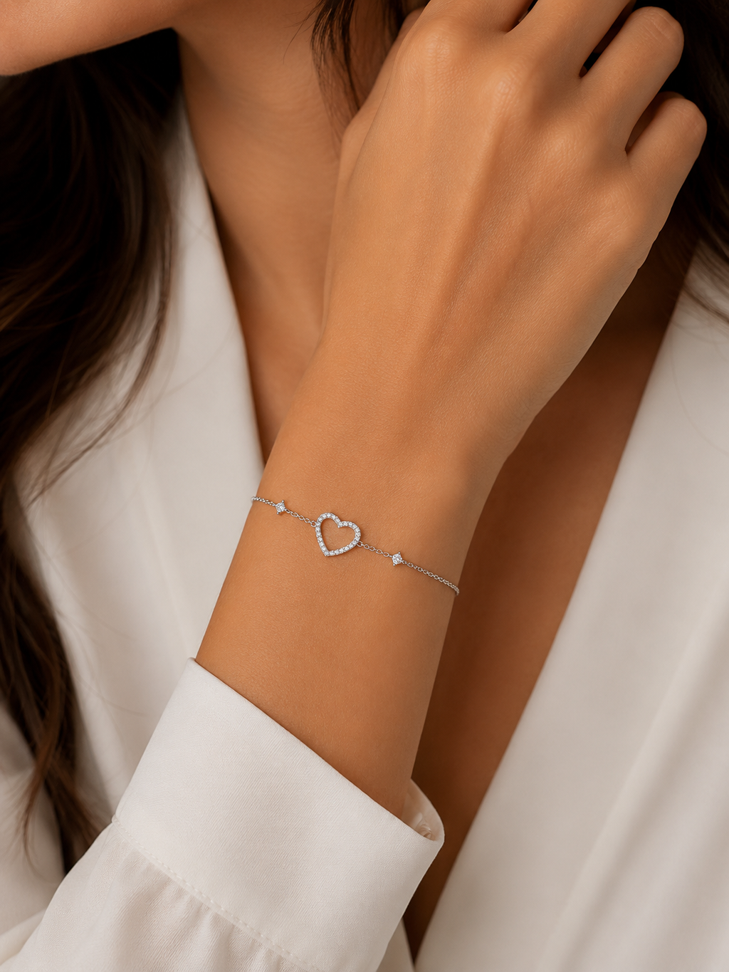Diamond Heart Bracelet