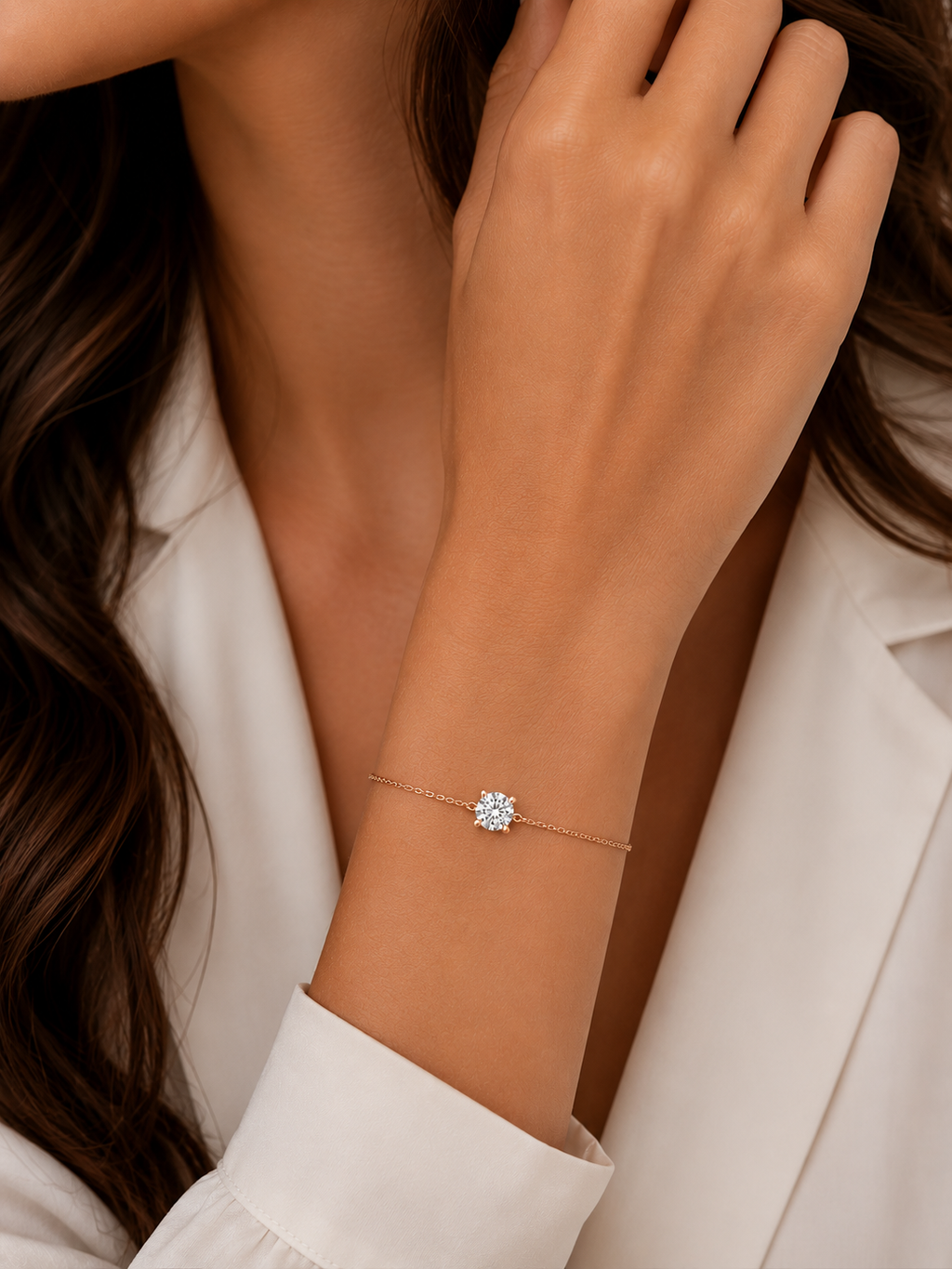 Diamond Solitaire Bracelet