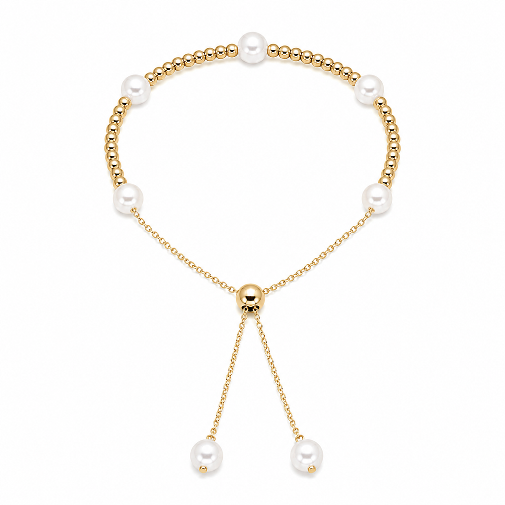 Gold & Pearl Bracelet