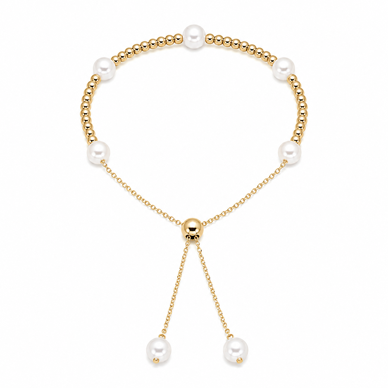 Gold & Pearl Bracelet