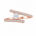Diamond Bypass Ring
