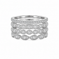 Diamond Stackable Ring Set