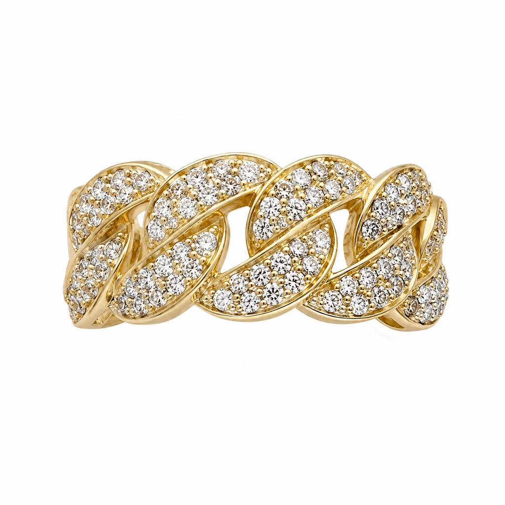 Diamond Cuban Link Ring