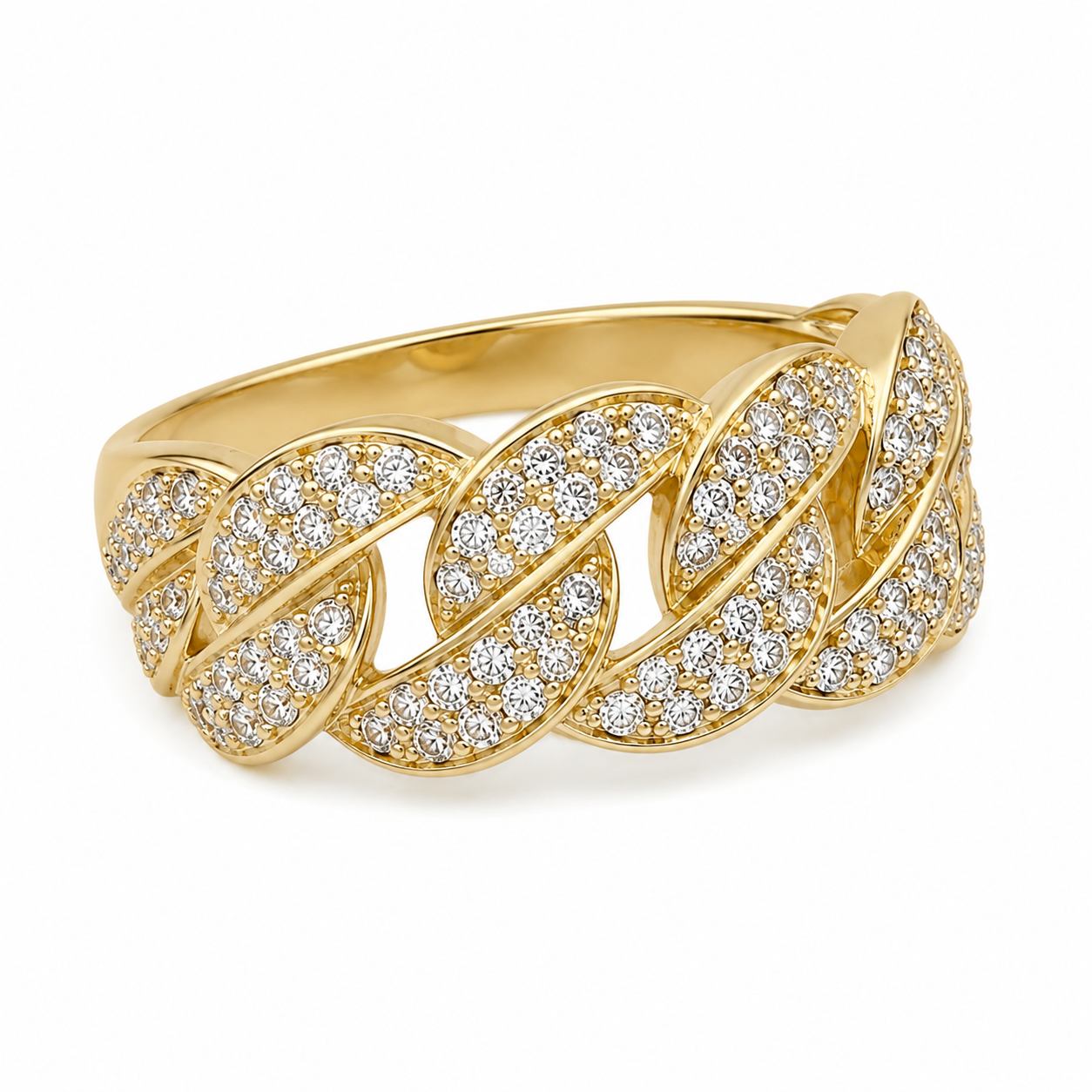 Diamond Cuban Link Ring