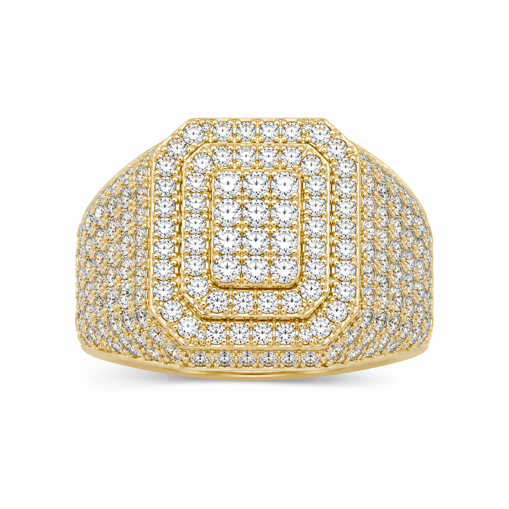 Diamond Pavé Signet Ring
