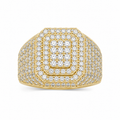 Diamond Pavé Signet Ring