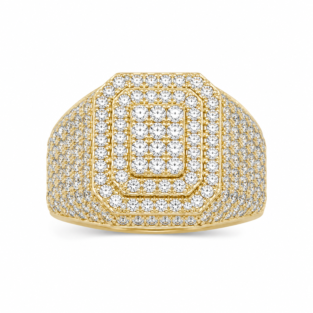 Diamond Pavé Signet Ring