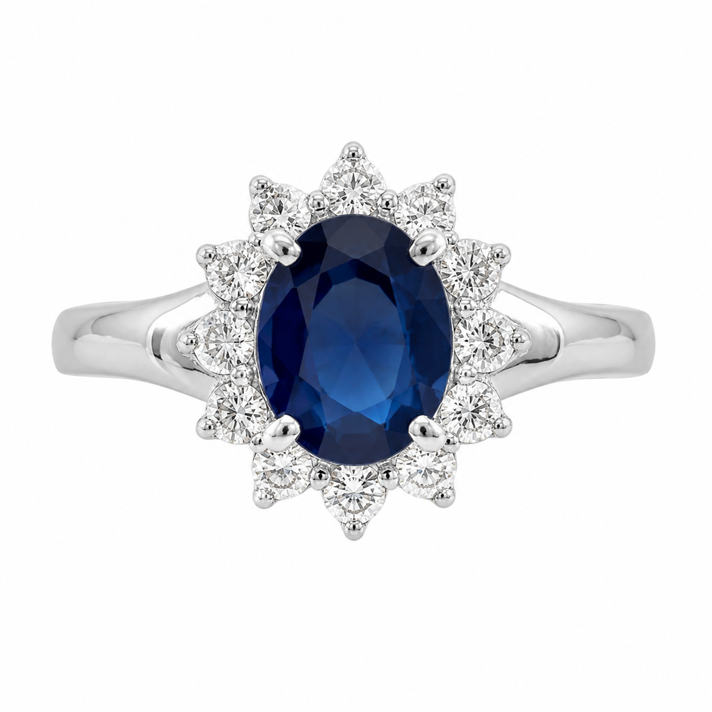 Vintage Sapphire & Diamond Ring