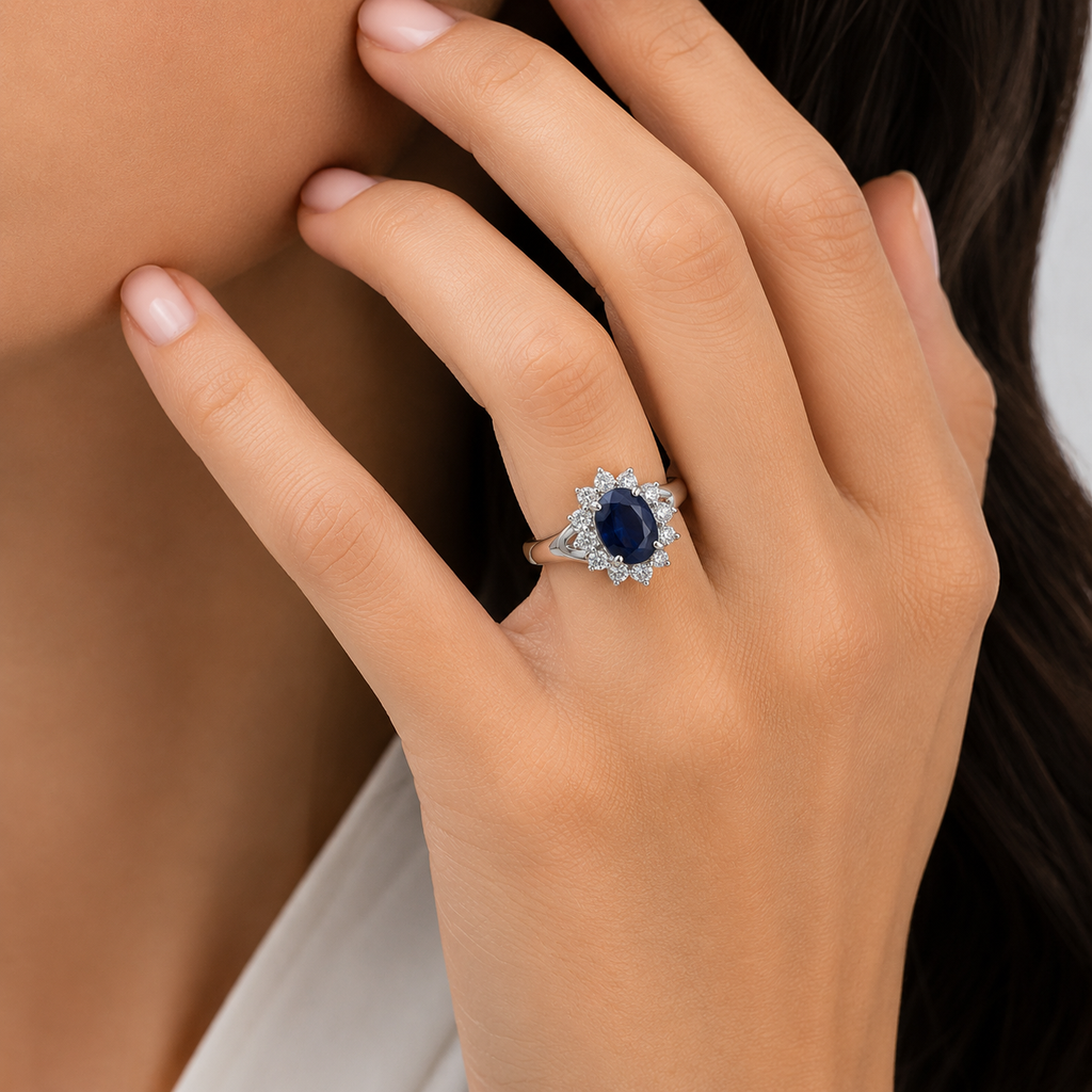 Vintage Sapphire & Diamond Ring