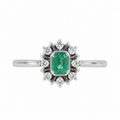 Vintage Emerald & Diamond Ring