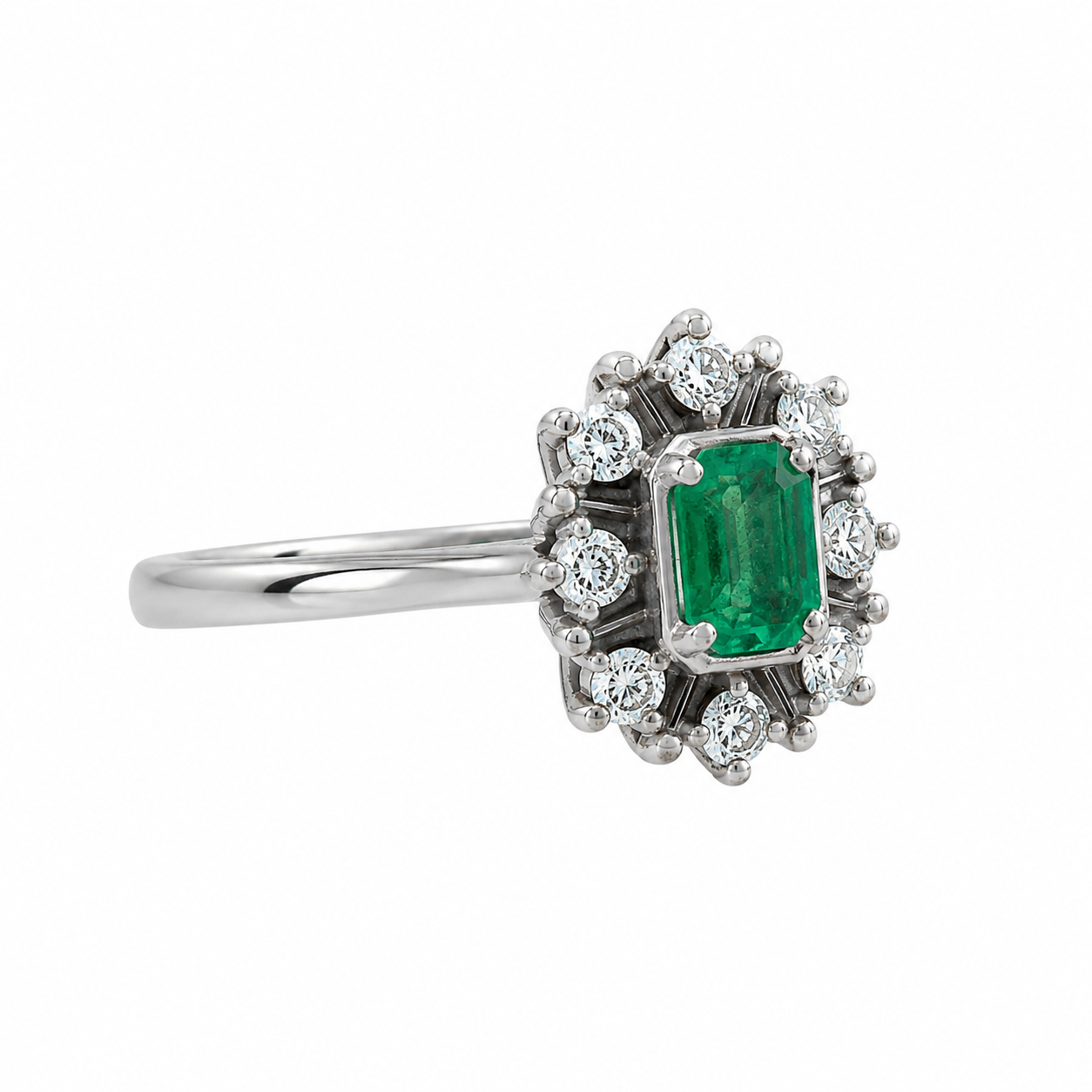 Vintage Emerald & Diamond Ring