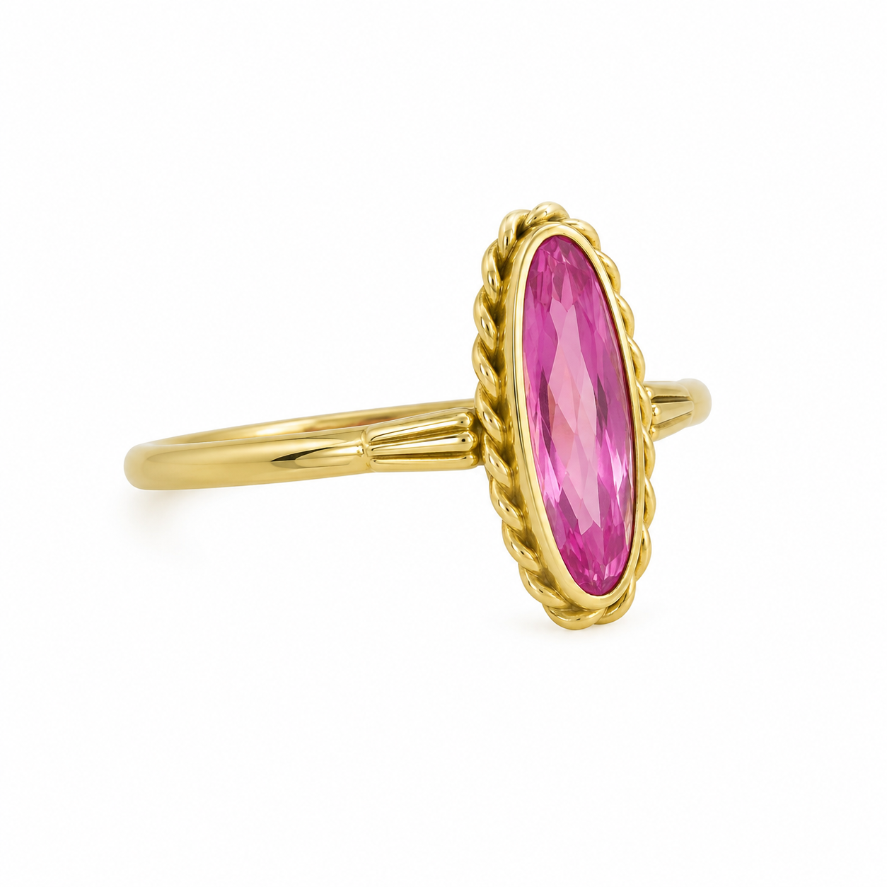 Vintage Pink Sapphire Ring