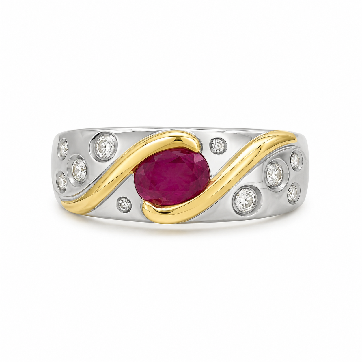 Vintage Ruby & Diamond Ring