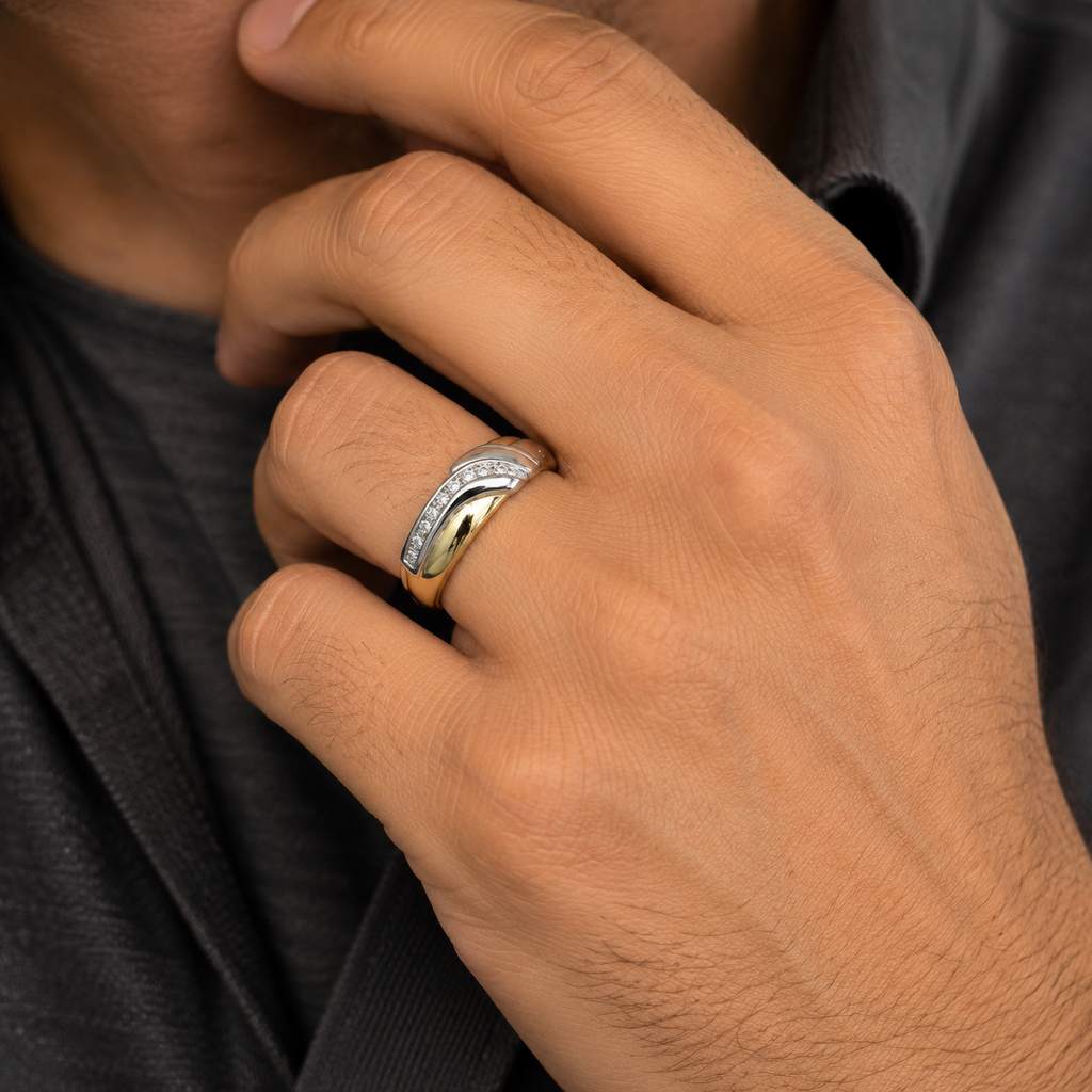 Vintage Two-Tone Diamond Ring