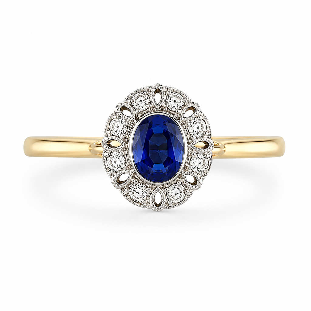 Vintage Blue Topaz Ring