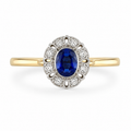 Vintage Blue Topaz Ring