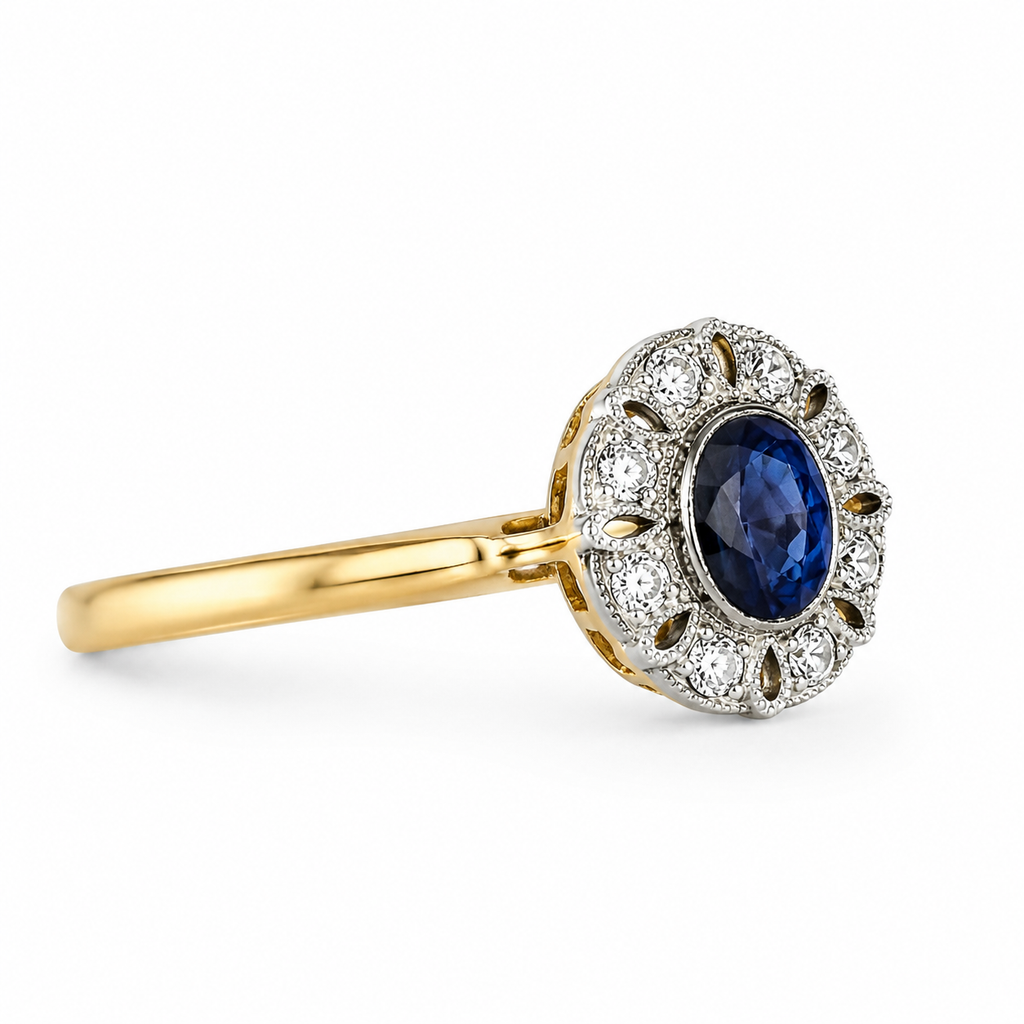 Vintage Blue Topaz Ring