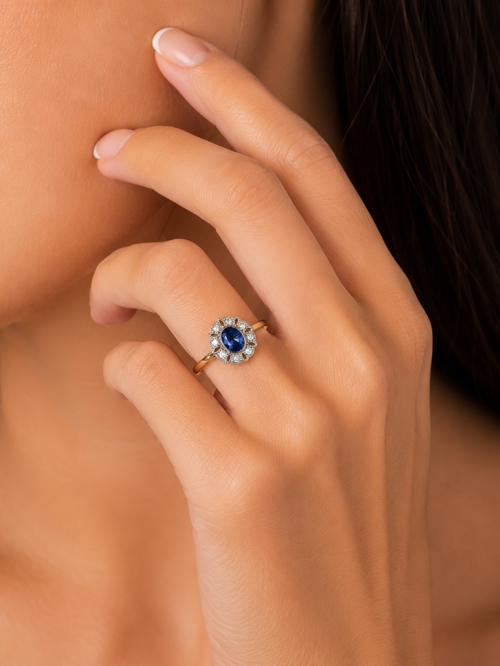 Vintage Blue Topaz Ring