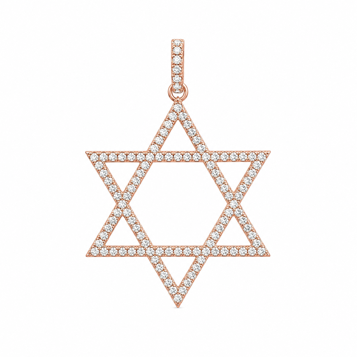 Diamond Star of David Pendant