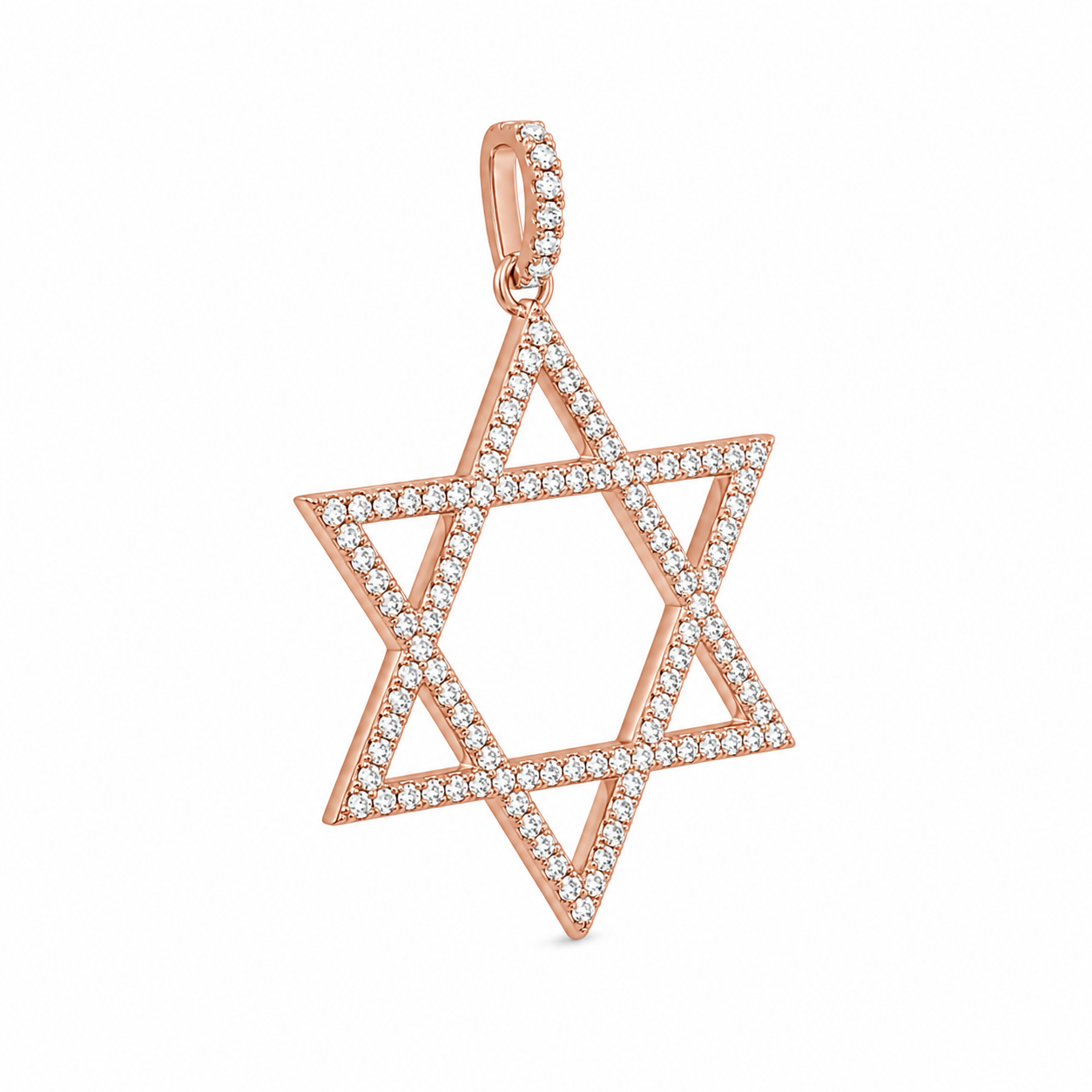 Diamond Star of David Pendant