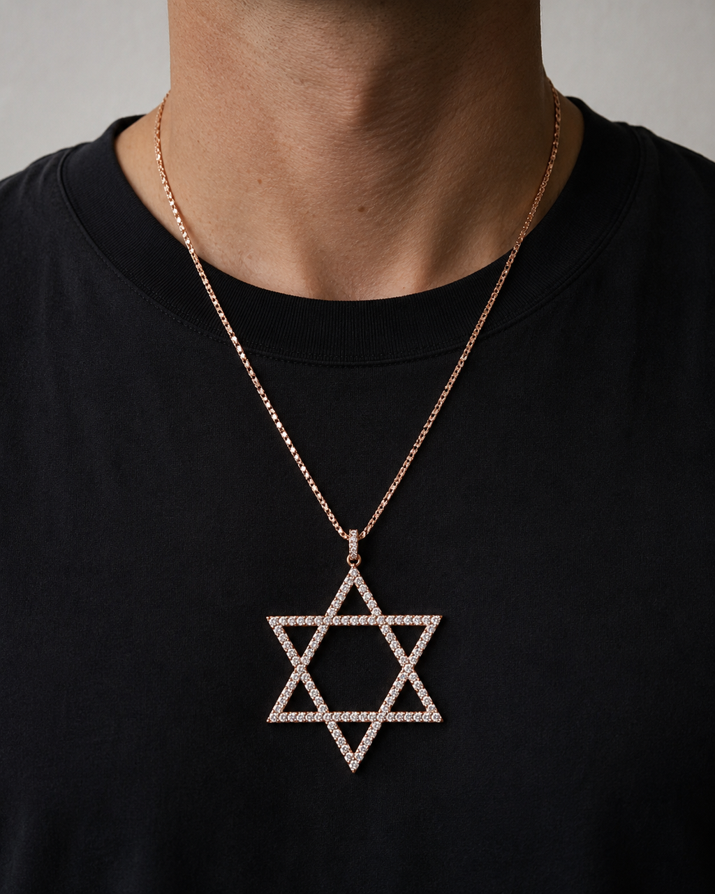 Diamond Star of David Pendant