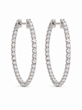 Diamond Hoop Earrings