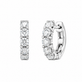Diamond Hoop Earrings