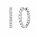 Diamond Hoop Earrings
