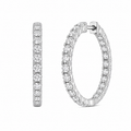 Diamond Hoop Earrings
