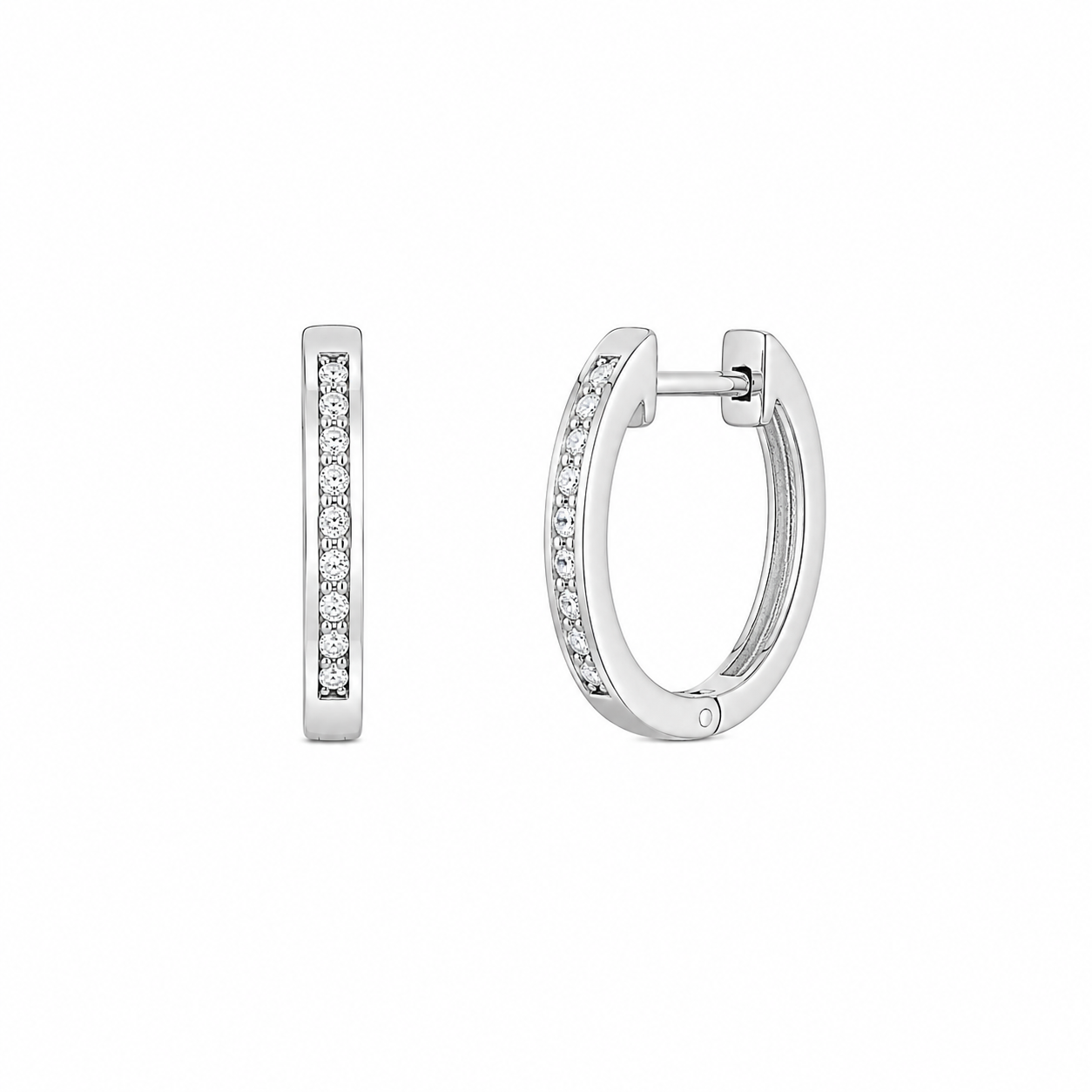 Diamond Hoop Earrings